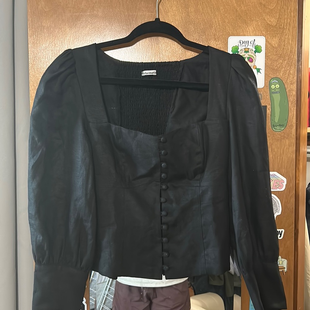 Reformation linen top